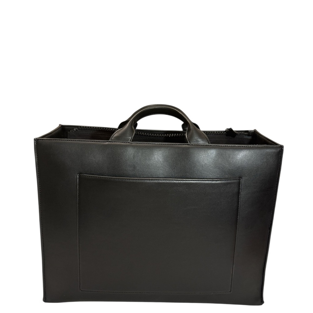 Dange Dover Large Classic Black Vegan Leather Tote